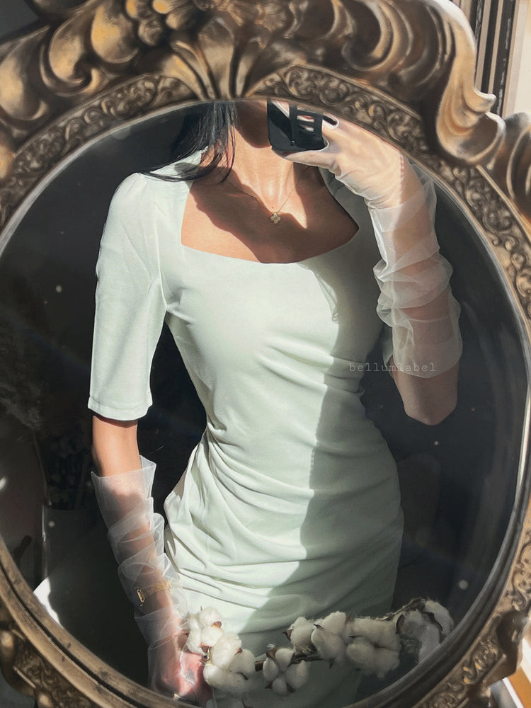 
                  
                    Load image into Gallery viewer, Muted Green Fíona Dress
                  
                